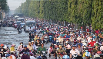 Ngập lụt ở TP. Cần Thơ